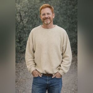 Vintage Irish Wool Sweater Patrick Malin Donegal Made in Ireland L